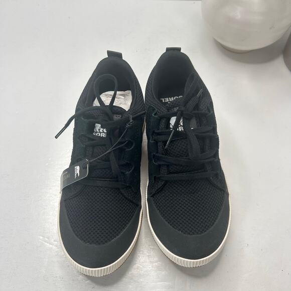 Sorel Out N About III Low Top Sneakers Black NL4860-010 Women 6 NWOB - Picture 2 of 9